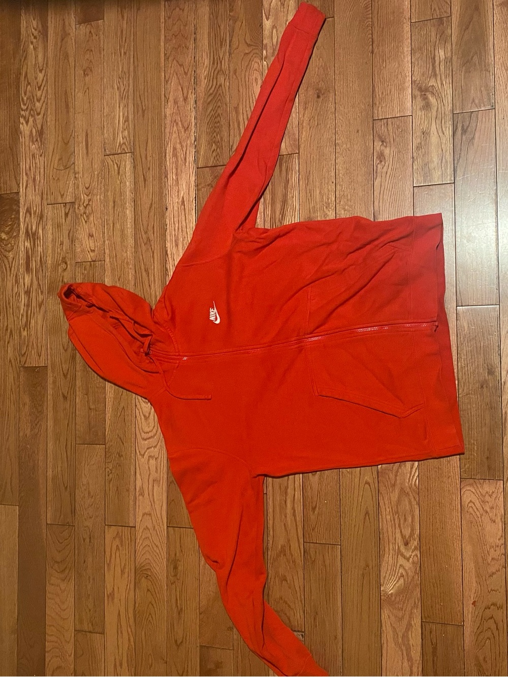 Nike Large Red Zip Up Fleece